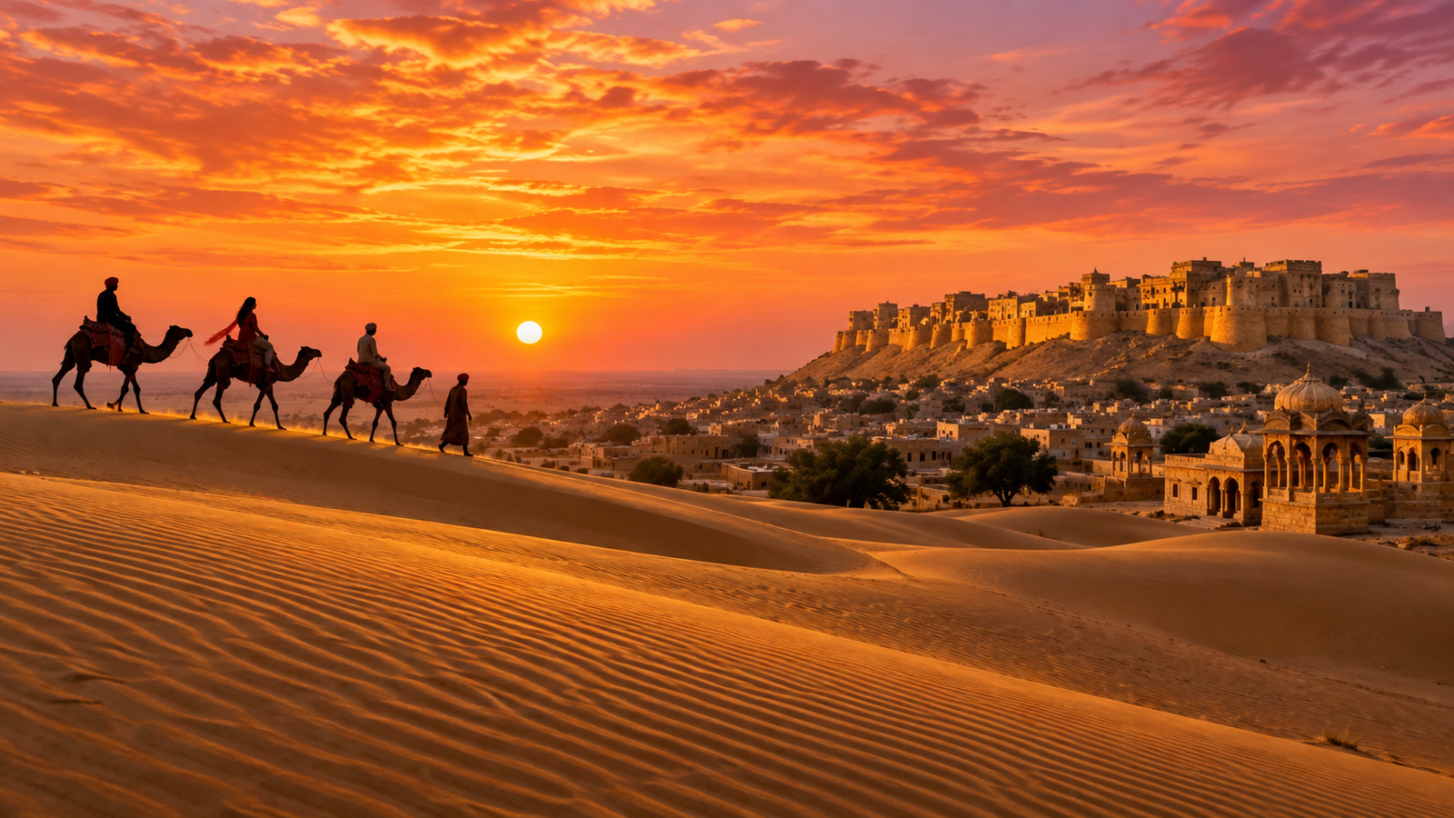 Jaisalmer Desert Sunset